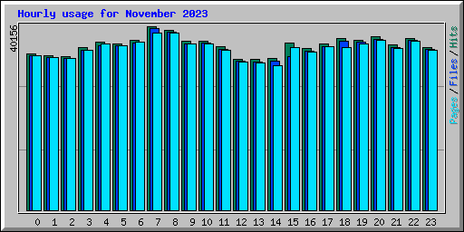 Hourly usage for November 2023