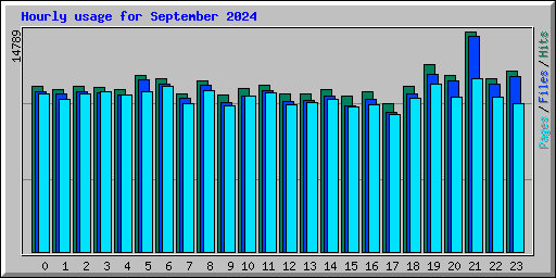 Hourly usage for September 2024